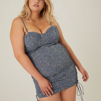 Curve Smocked Back Summer Dress Plus Size Dresses -2020AVE