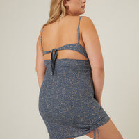 Curve Smocked Back Summer Dress Plus Size Dresses -2020AVE