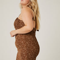 Curve Smocked Back Summer Dress Plus Size Dresses -2020AVE