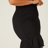 Curve Smocked Spaghetti Strap Dress Plus Size Dresses -2020AVE