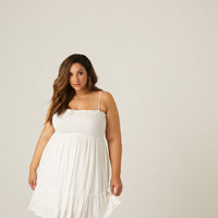 Curve Smocked Sundress Plus Size Dresses -2020AVE