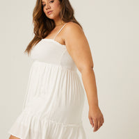 Curve Smocked Sundress Plus Size Dresses -2020AVE