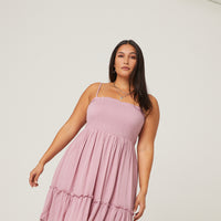 Curve Smocked Sundress Plus Size Dresses -2020AVE