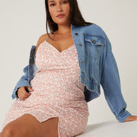 Curve Elastic Hem Denim Jacket Plus Size Outerwear -2020AVE