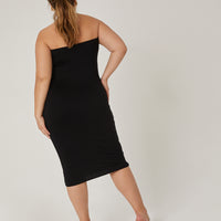 Curve Strapless Bodycon Dress Plus Size Dresses -2020AVE