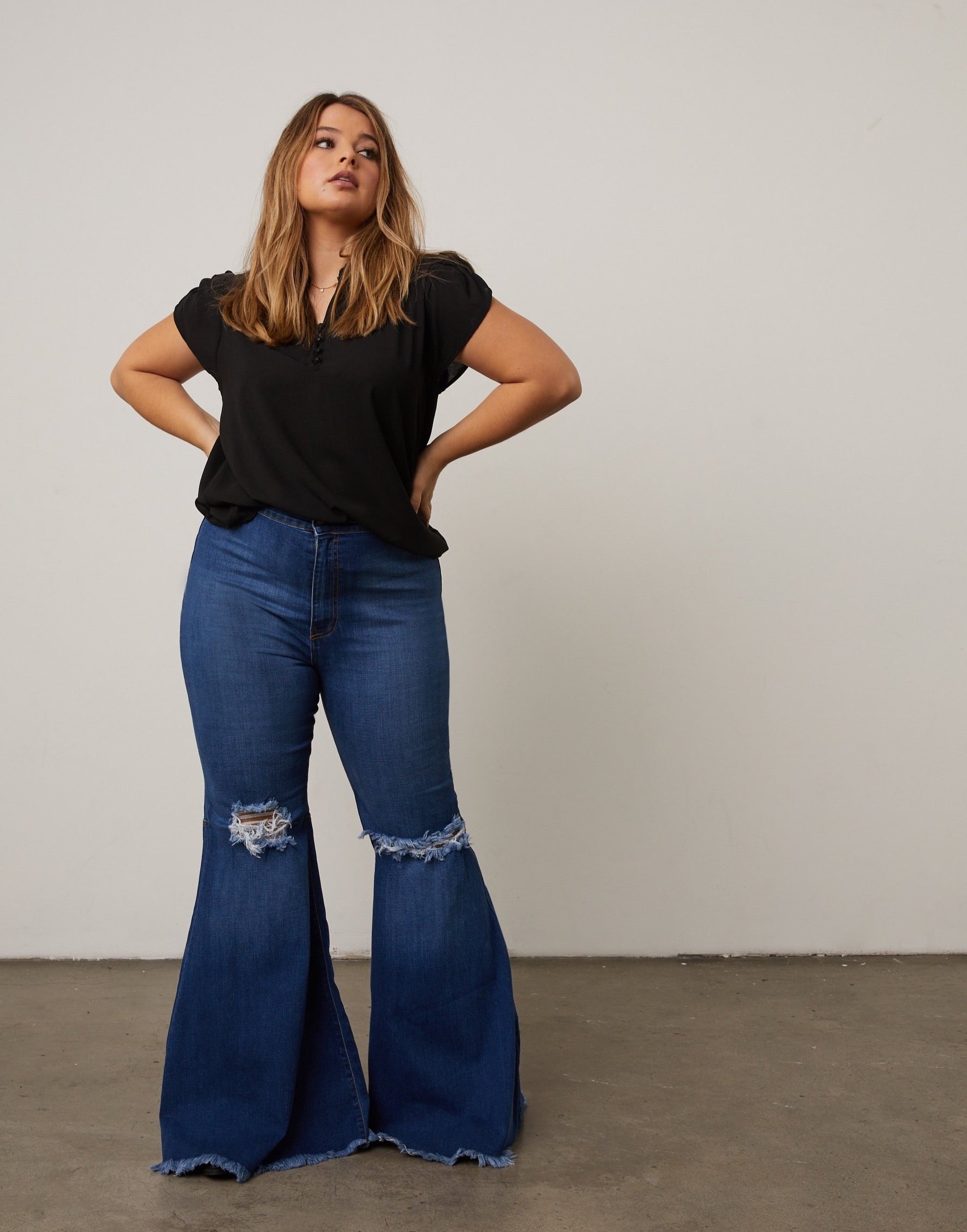 Plus Size Super Flared Jeans – 2020AVE