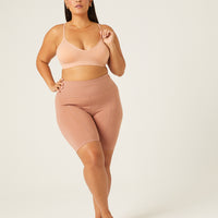 Curve Super Soft Bike Shorts Plus Size Bottoms -2020AVE
