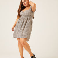 Curve Sweetheart Ditsy Tie Back Dress Plus Size Dresses -2020AVE