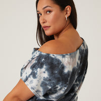 Curve Tie Dye Romper Plus Size Rompers + Jumpsuits -2020AVE