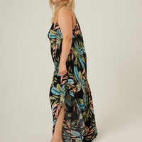 Curve Tropical Wide Leg Flowy Jumpsuit Plus Size Rompers + Jumpsuits -2020AVE