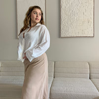 Curve Woven Breezy Button Up Shirt Plus Size Tops -2020AVE