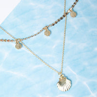 Dainty Shell Necklace Jewelry Gold One Size -2020AVE