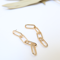 Desire Chain Earrings Jewelry Gold One Size -2020AVE
