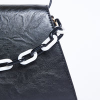 Faux Leather Trapezoid Bag Accessories -2020AVE