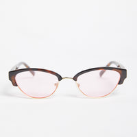 Half Frame Cat Eye Sunglasses Accessories Pink One Size -2020AVE