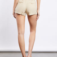 Island Girl Linen Tie Shorts -2020AVE