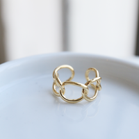 Jax Linked Ring Jewelry Gold One Size -2020AVE