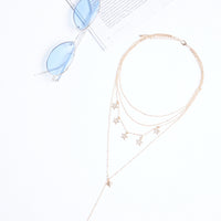 Layered Stars Necklace Jewelry Gold One Size -2020AVE