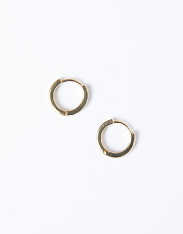 Minimal Gemmed Hoop Jewelry Gold One Size -2020AVE