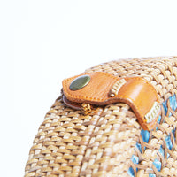 Near and Far Round Straw Bag Accessories Tan One Size -2020AVE