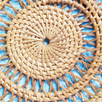Near and Far Round Straw Bag Accessories Tan One Size -2020AVE