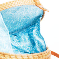 Near and Far Round Straw Bag Accessories Tan One Size -2020AVE