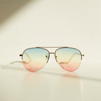 Ombre Aviator Sunglasses Accessories Rainbow One Size -2020AVE