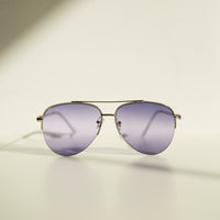Ombre Aviator Sunglasses Accessories Dark Blue One Size -2020AVE