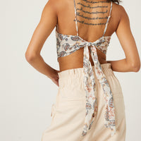 Paisley Chiffon Cropped Tank -2020AVE