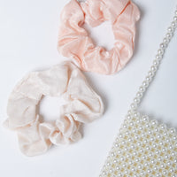 Pastel Scrunchie Set Accessories Blush/Beige One Size -2020AVE