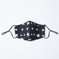 Play It Safe Patterned Mask Accessories Black Stars One Size -2020AVE