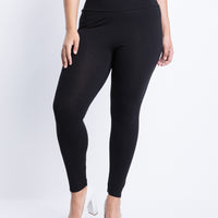 Curve Simple Stretch Leggings Plus Size Bottoms -2020AVE