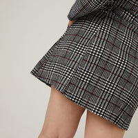 Curve High Neck Plaid Dress Plus Size Dresses -2020AVE