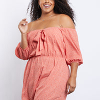 Curve Alessia Floral Romper Plus Size Rompers + Jumpsuits -2020AVE