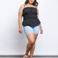 Curve Alex Midi Shorts Plus Size Bottoms -2020AVE