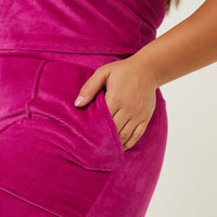 Curve Velvet Pajama Matching Set Plus Size Matching Sets -2020AVE