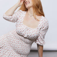 Curve Amanda Floral Dress Plus Size Dresses -2020AVE