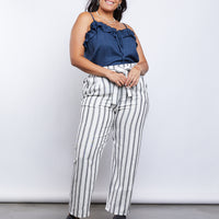 Curve Avery Ruffled Tank Plus Size Tops -2020AVE
