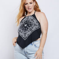Curve Bandana Top Plus Size Tops -2020AVE