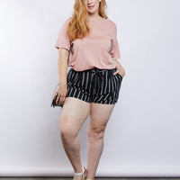 Curve Basic Pocket Tee Plus Size Tops -2020AVE
