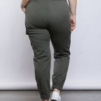Curve Belted Cargo Pants Plus Size Bottoms -2020AVE