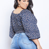 Curve Capulet Front Tie Top Plus Size Tops -2020AVE