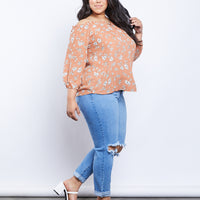 Curve Cassandra Floral Top Plus Size Tops -2020AVE