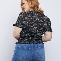 Curve Duchess Floral Top Plus Size Tops -2020AVE