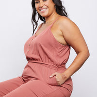 Curve Easy Breezy Jumpsuit Plus Size Rompers + Jumpsuits Terracotta 1XL -2020AVE