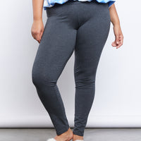 Curve Easy Does It Leggings Plus Size Bottoms -2020AVE
