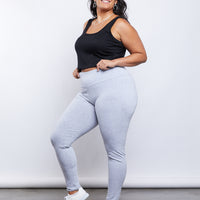 Curve Easy Does It Leggings Plus Size Bottoms -2020AVE