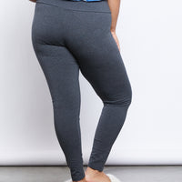 Curve Easy Does It Leggings Plus Size Bottoms -2020AVE