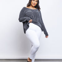 Curve Easy Does It Leggings Plus Size Bottoms -2020AVE