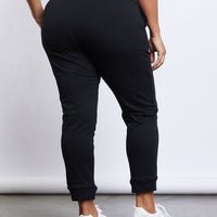 Curve Easygoing Joggers Plus Size Bottoms -2020AVE